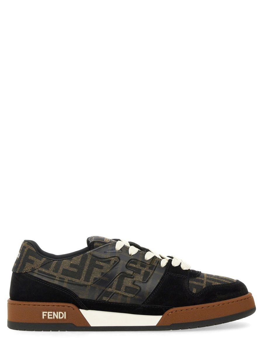 Men's Premium Leather Sneaker - Fendi Match