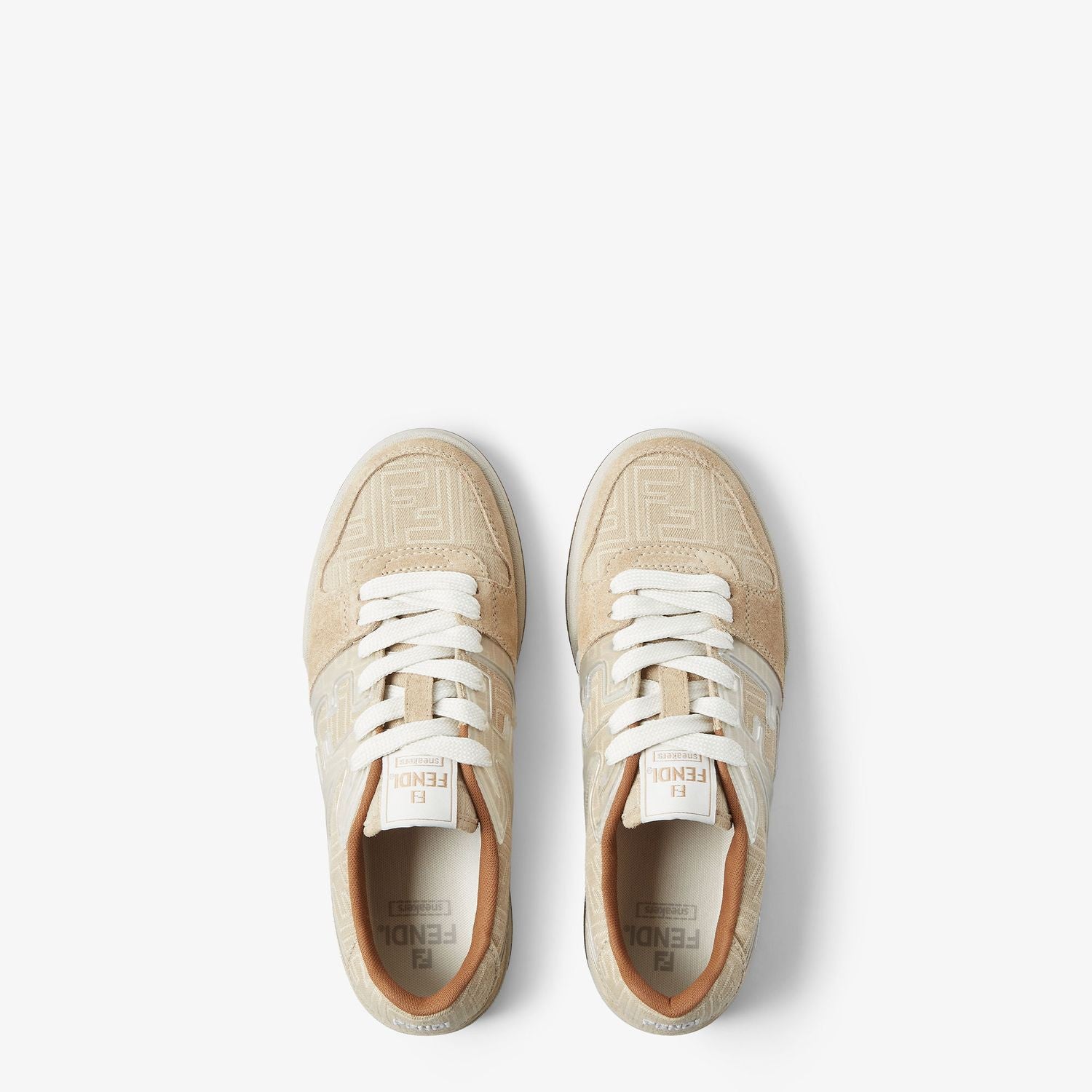 FENDI Leather Low-Top Sneakers for Men