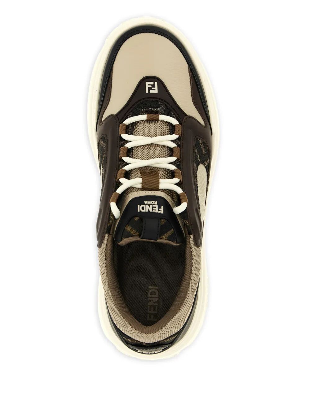 FENDI Force Low-Top Lace-Up Sneakers