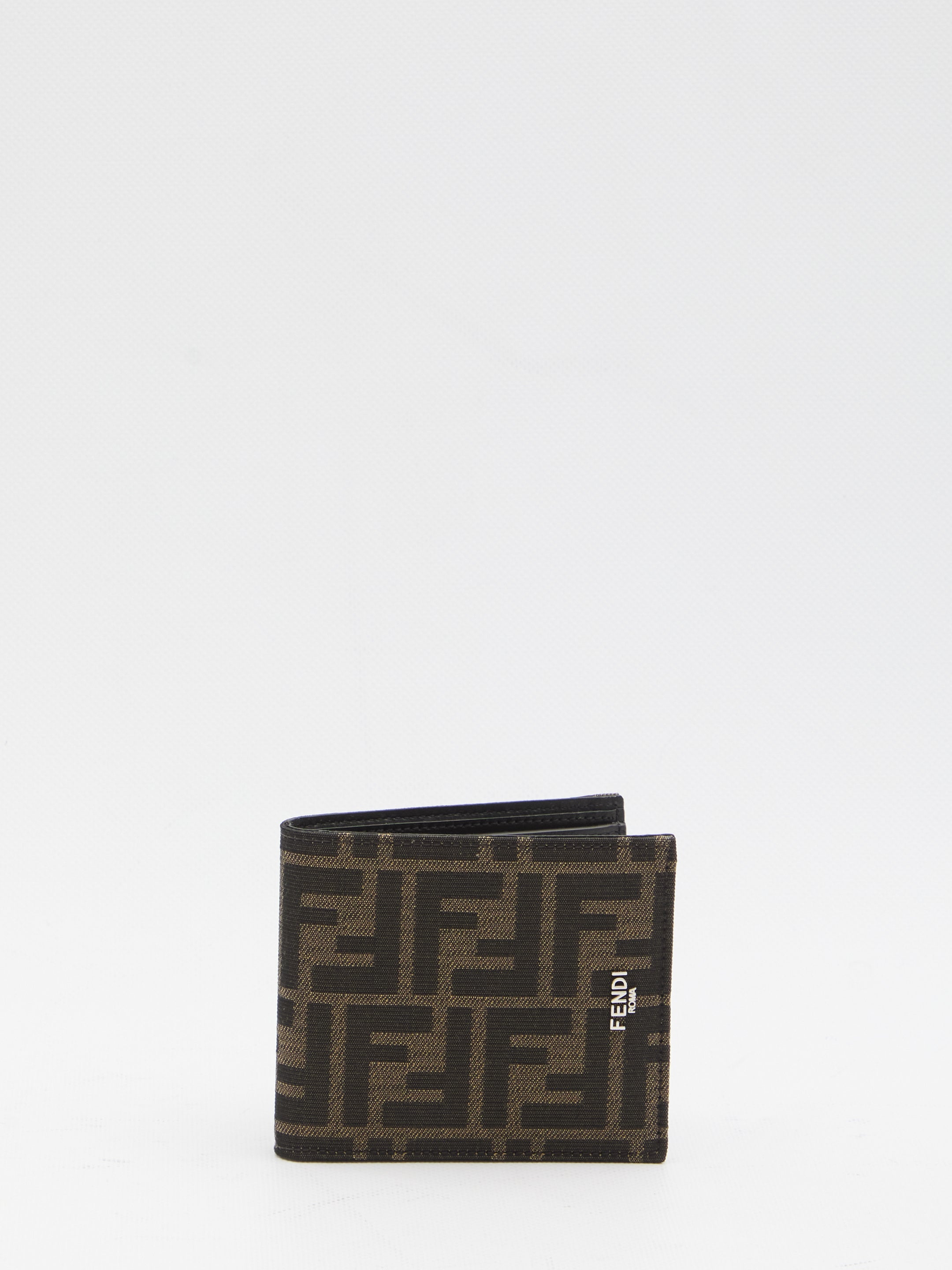 FENDI Mini Jacquard Bi-Fold Wallet - FW25