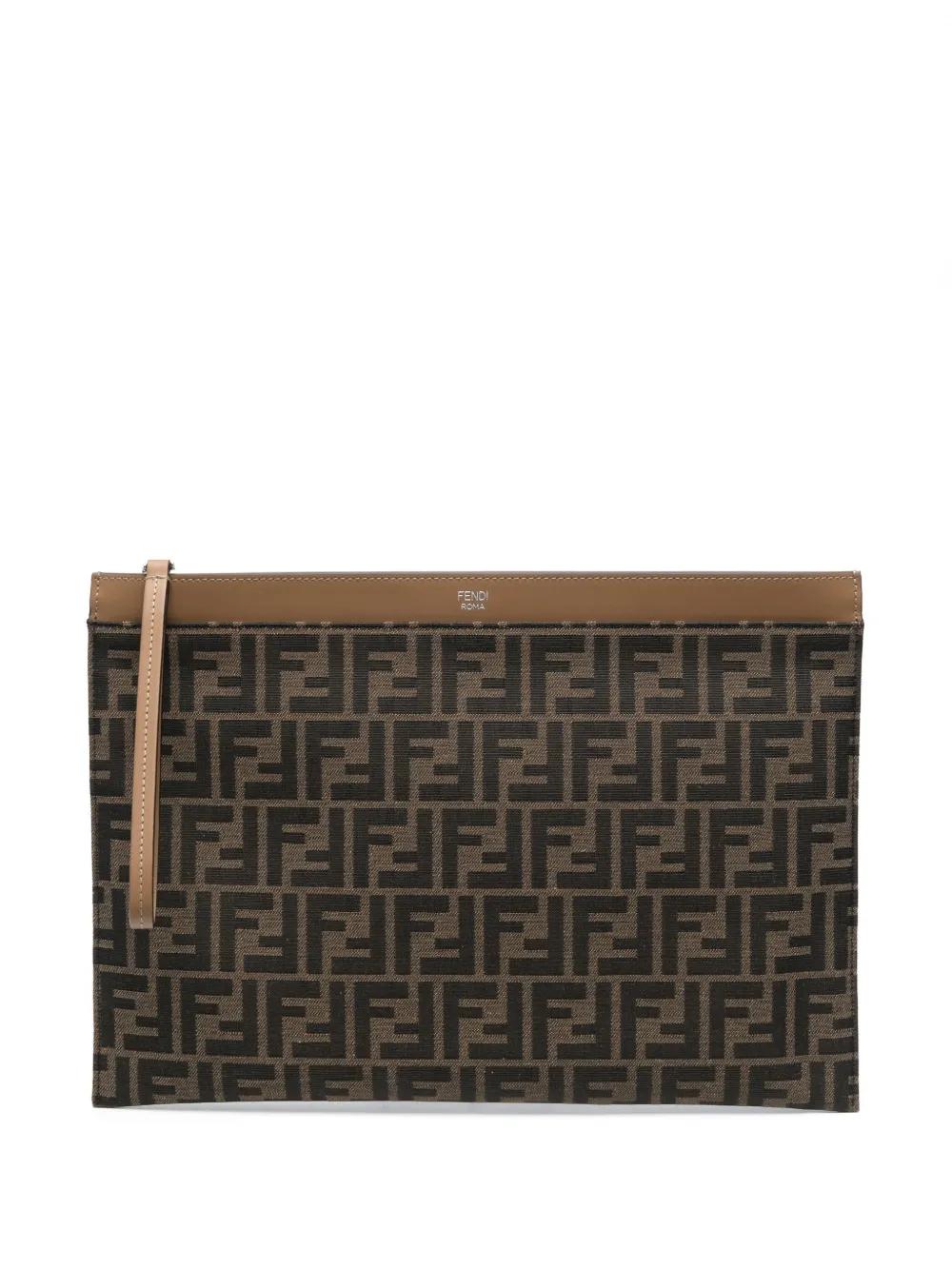 FENDI Monogram Design Clutch Handbag for Men - SS26