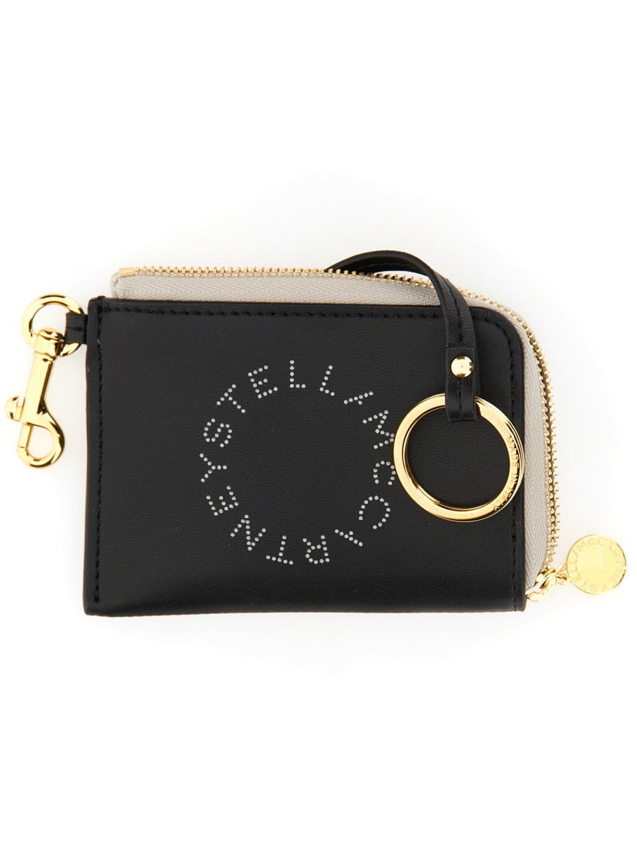 STELLA MCCARTNEY Logo Perforated Mini Wallet