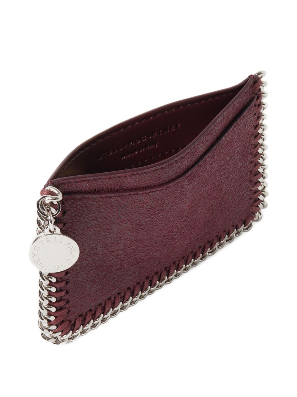 STELLA MCCARTNEY Mini Wallet with Chain-Link Trim and Logo Charm