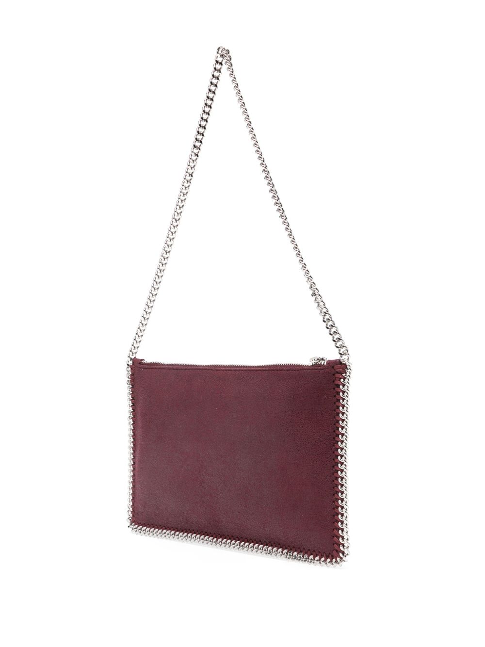 STELLA MCCARTNEY Mini Chain-Link Clutch with Top Zip Fastening