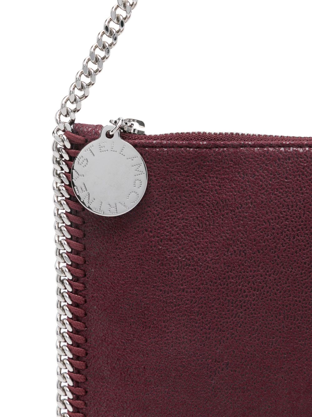 STELLA MCCARTNEY Palladium Handbag with Chain-Link Strap