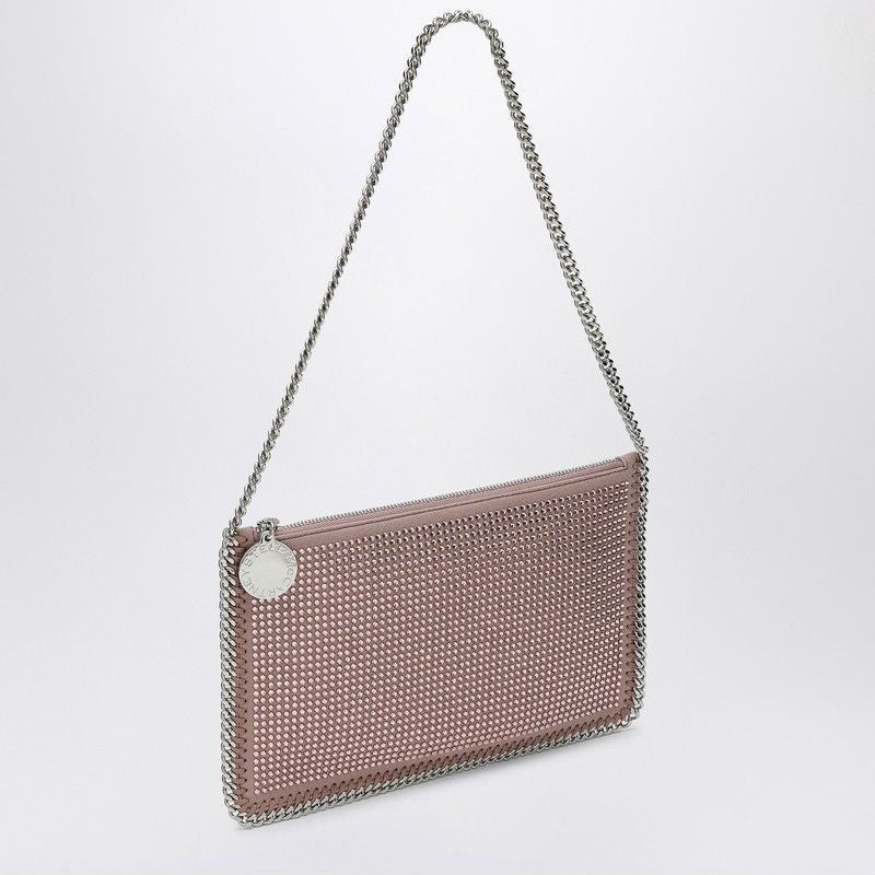 STELLA MCCARTNEY Mini Handbag with Chain and Rhinestone Embellishment