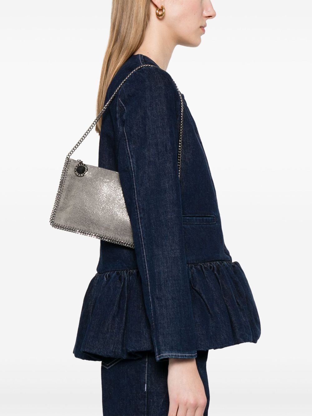 STELLA MCCARTNEY Elegant PL Handbag with Chain-Link Strap