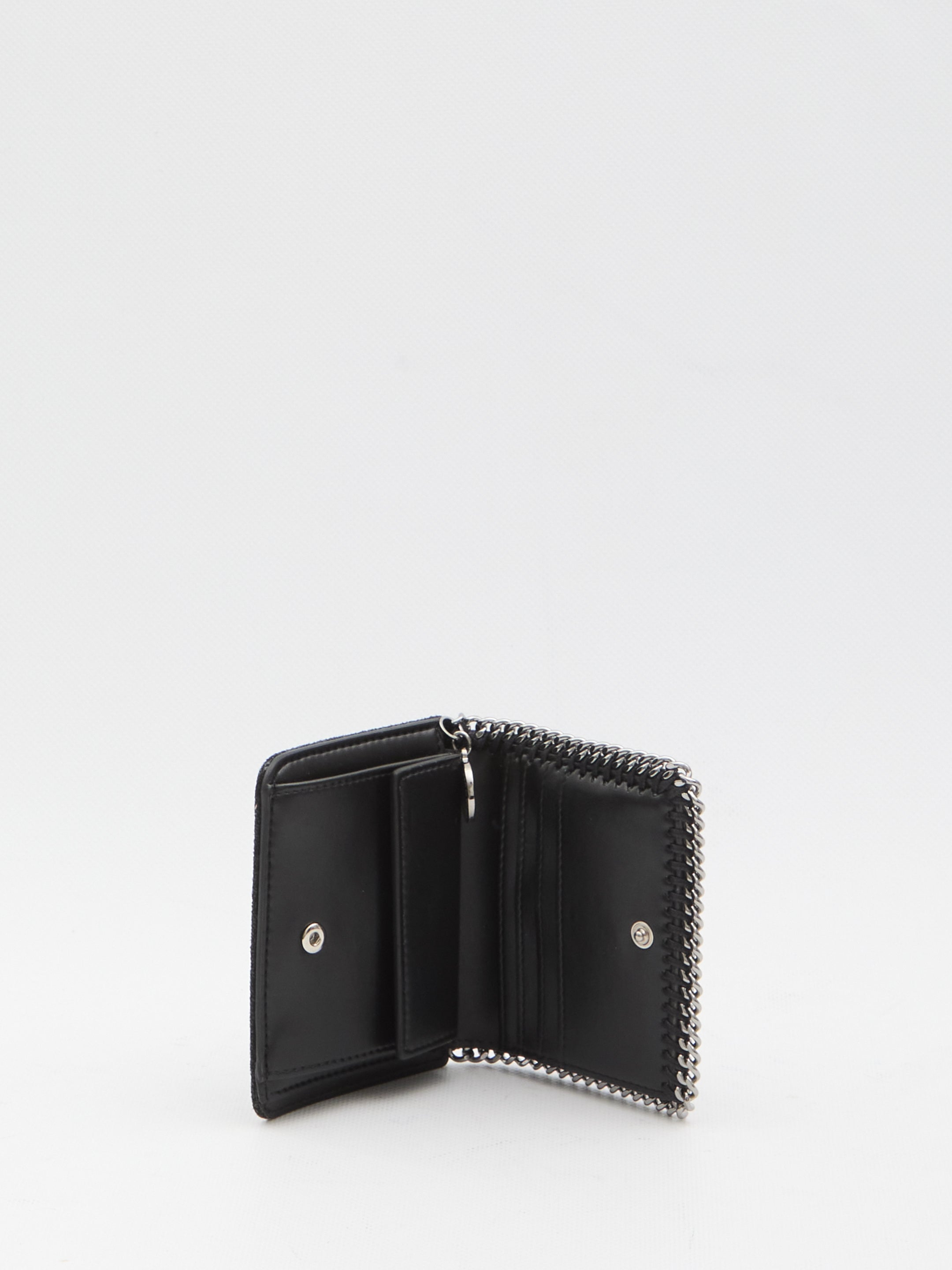 STELLA MCCARTNEY Mini Bi-Fold Wallet with Snap Closure