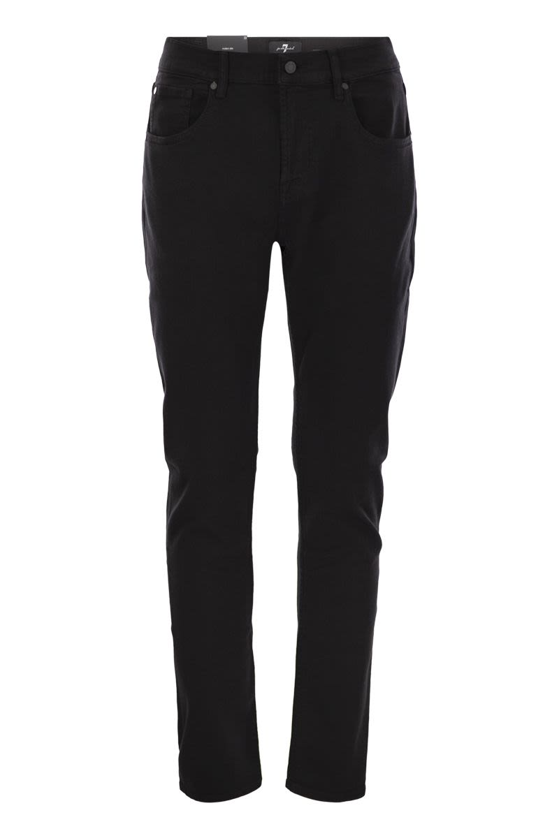 7 FOR ALL MANKIND Slimmy Tapered Medium-Waisted Jeans
