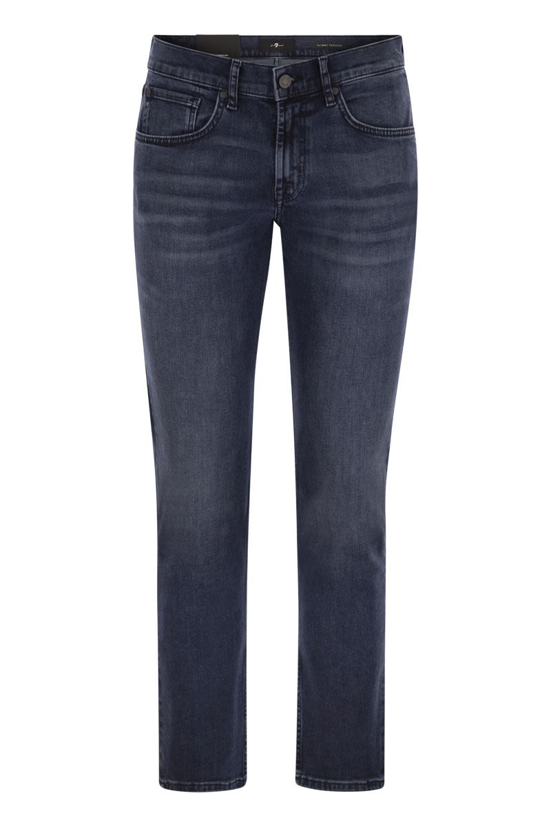 7 FOR ALL MANKIND Slimmy Tapered Medium-Waisted Jeans
