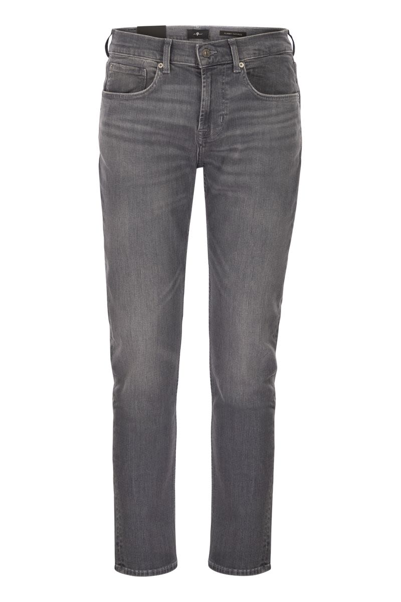 7 FOR ALL MANKIND Slimmy Tapered Mid-Rise Jeans - Men