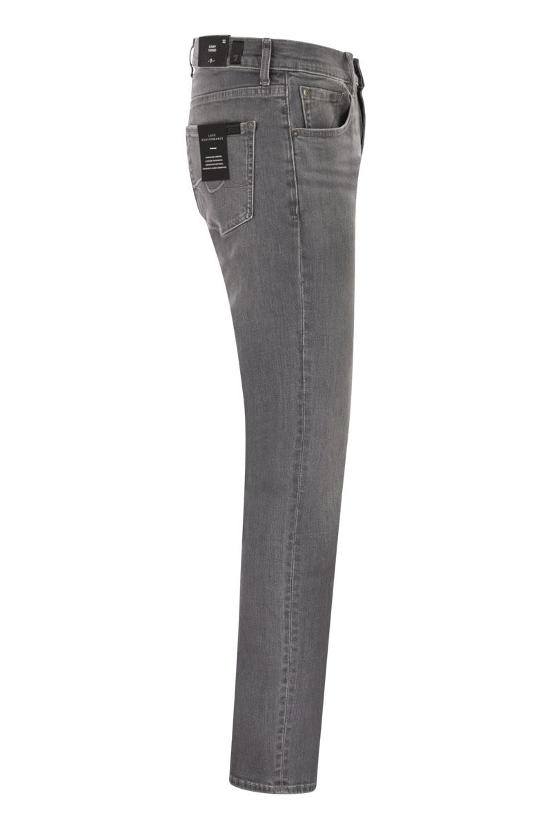 7 FOR ALL MANKIND Slimmy Tapered Mid-Rise Jeans - Men