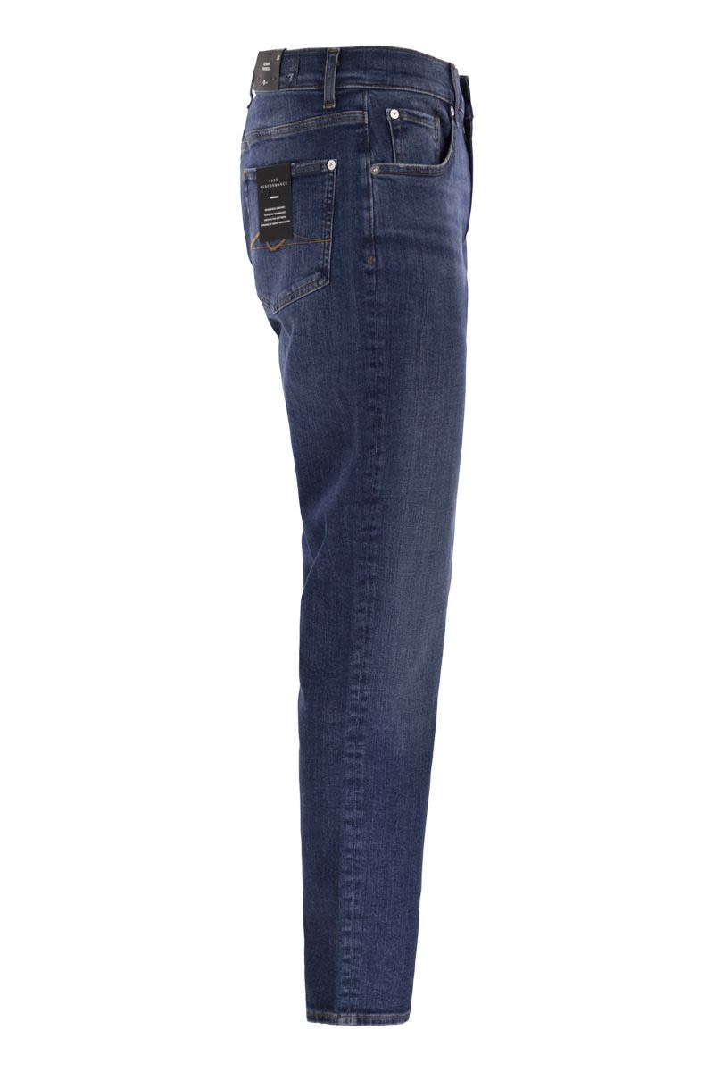 7 FOR ALL MANKIND Slimmy Tapered Medium-Waisted Jeans