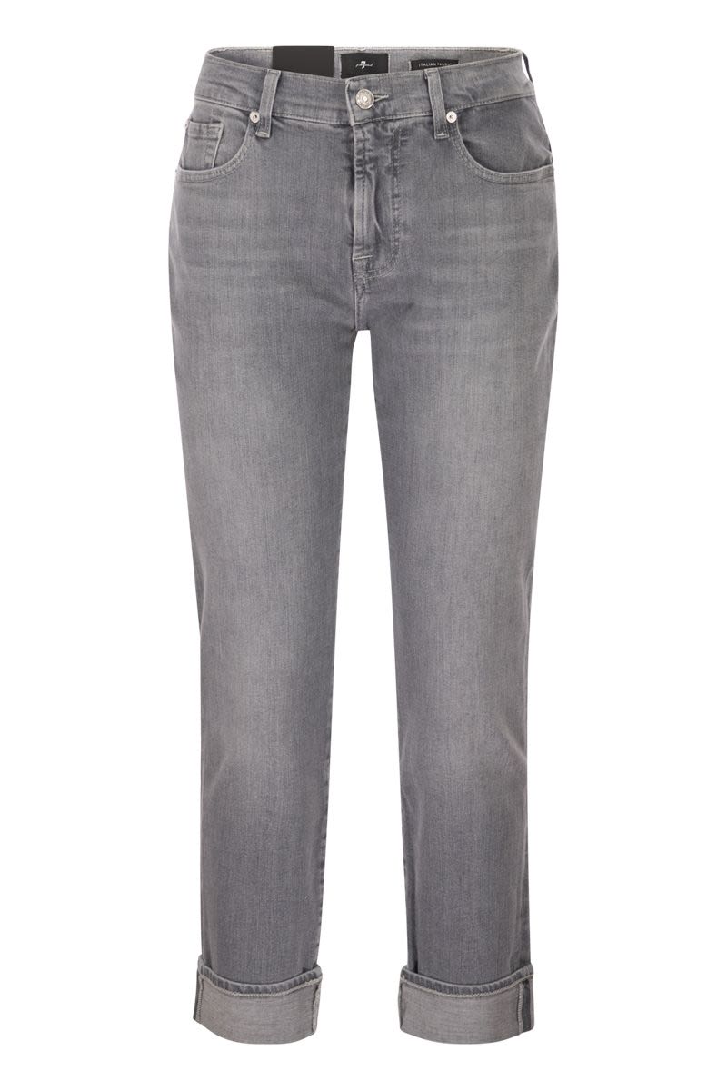 7 FOR ALL MANKIND Mid-Rise Relaxed Skinny Boyfriend Jeans