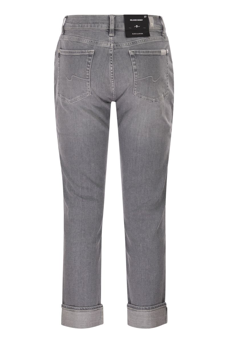 7 FOR ALL MANKIND Mid-Rise Relaxed Skinny Boyfriend Jeans