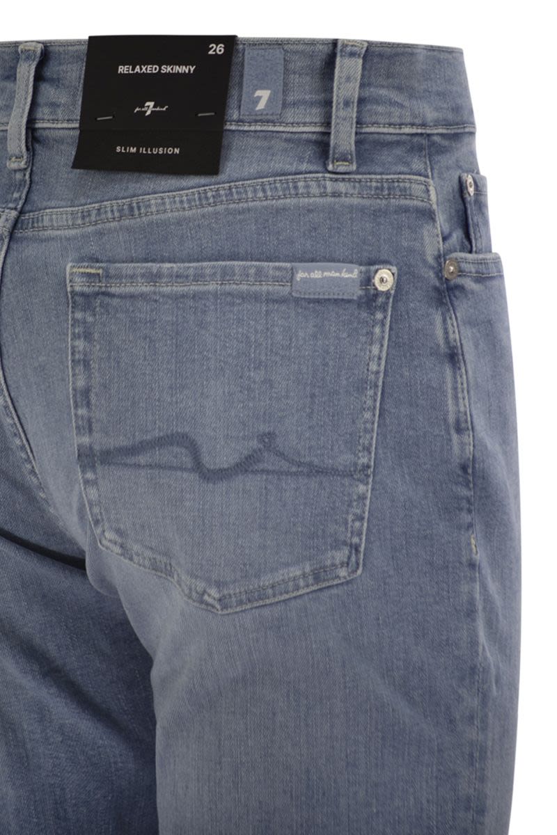 7 FOR ALL MANKIND Relaxed Skinny Groovy Medium Waist Boyfriend Jeans