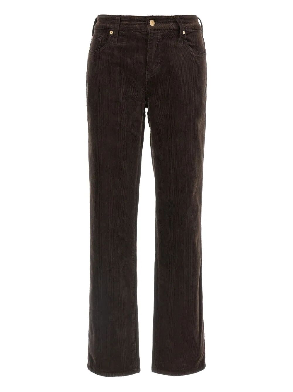 7 FOR ALL MANKIND Straight-Leg Corduroy Trousers with Five Pockets for Women