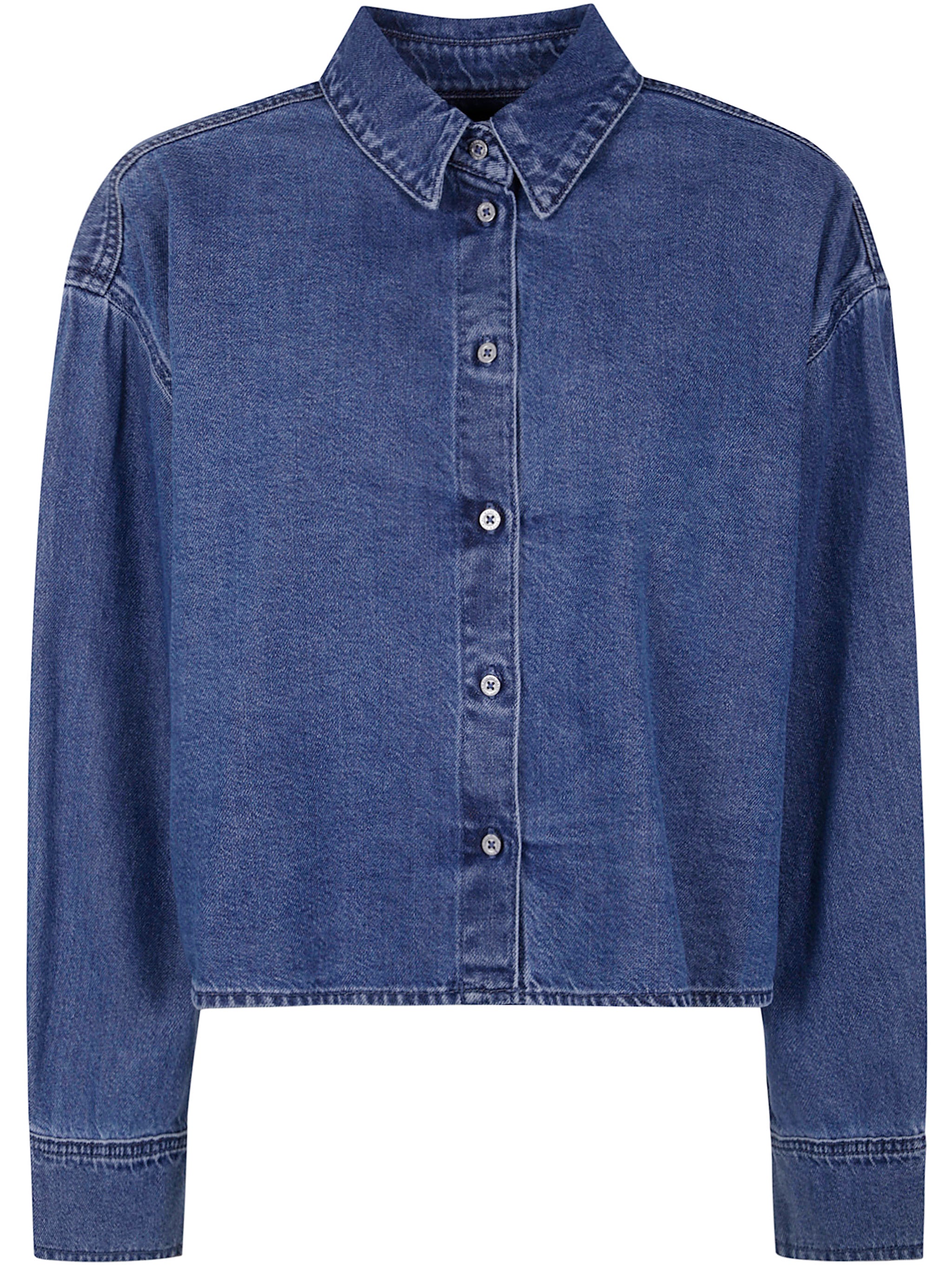 SEVEN Mini Cropped Denim Shirt