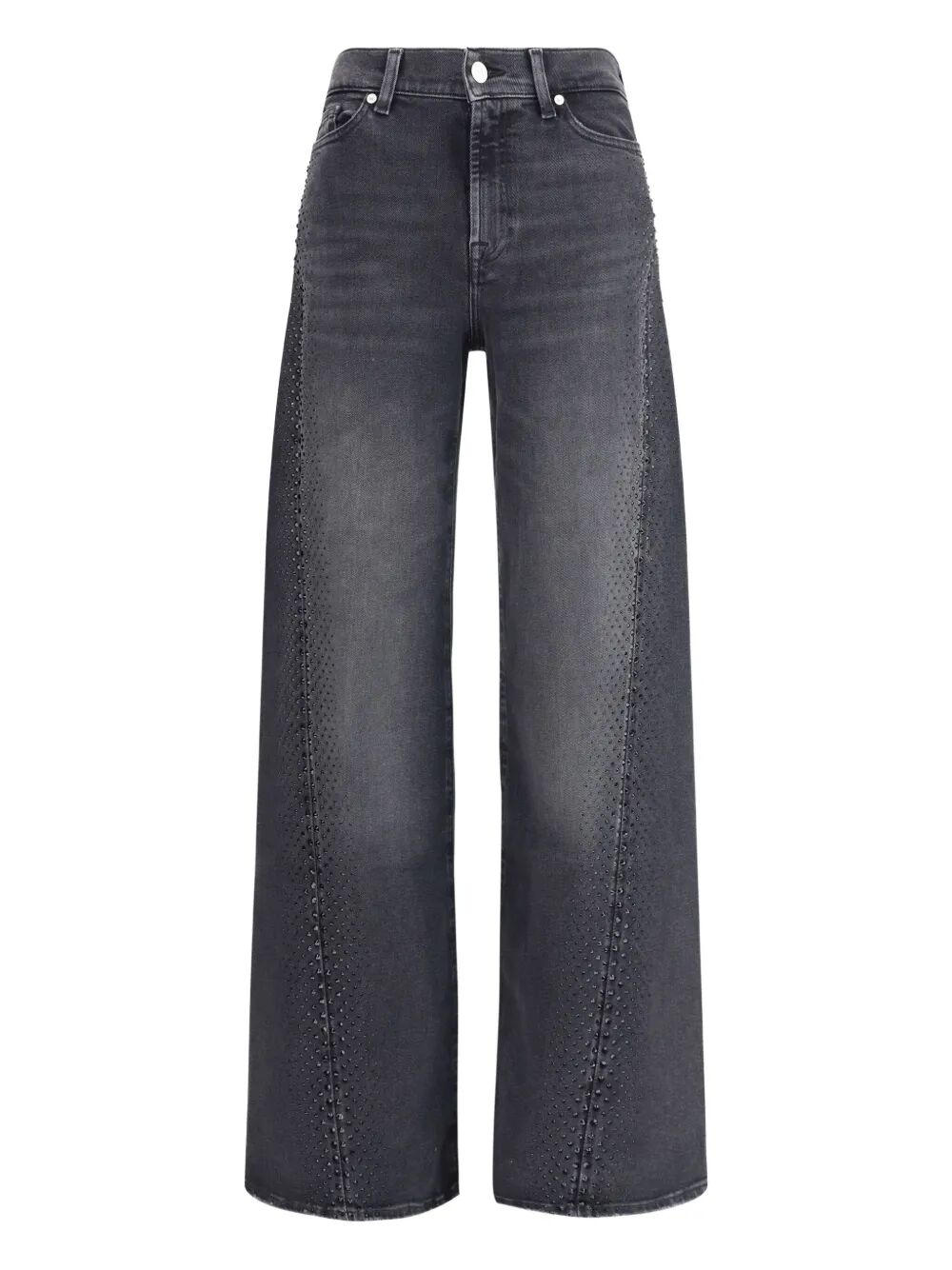 7 FOR ALL MANKIND Embellished Twisted Lotta Wide Leg Jeans