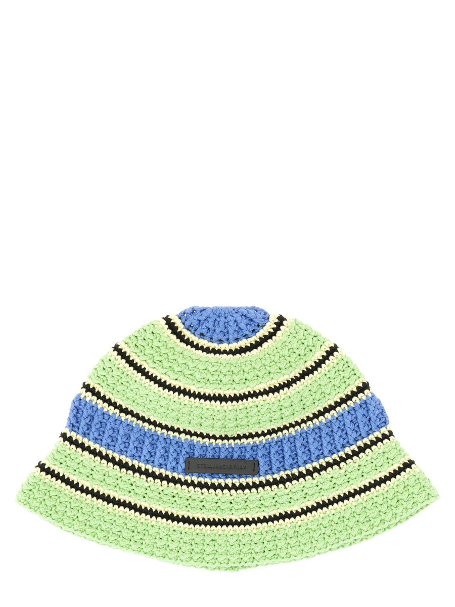 STELLA MCCARTNEY Crochet Bucket Hat for Women - Spring/Summer 2025