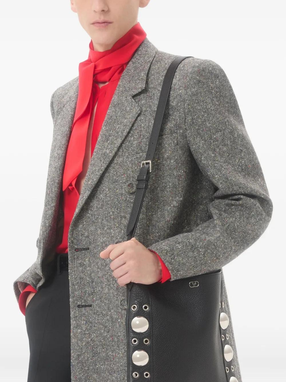 VALENTINO Textured Double-Breasted Blazer