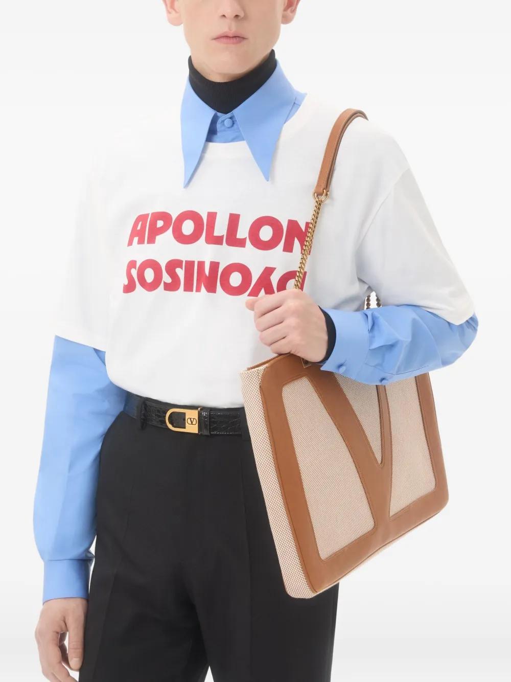 VALENTINO Apollon Graphic Print Crew Neck T-Shirt for Men