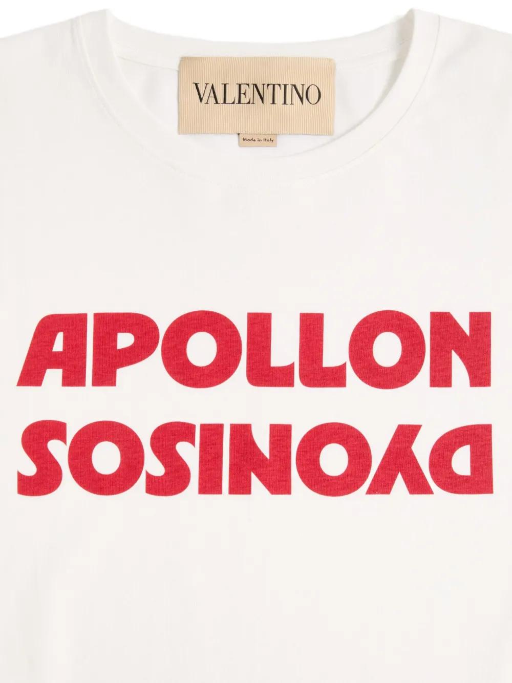 VALENTINO Apollon Graphic Print Crew Neck T-Shirt for Men