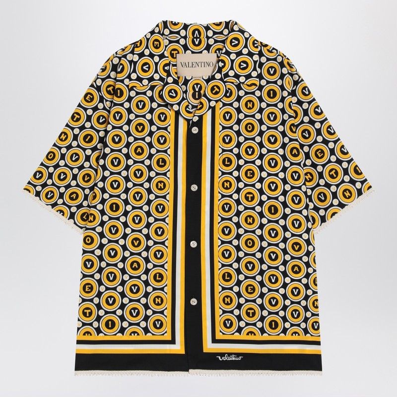VALENTINO GARAVANI Printed Poplin Bowling Shirt for Men - FW25