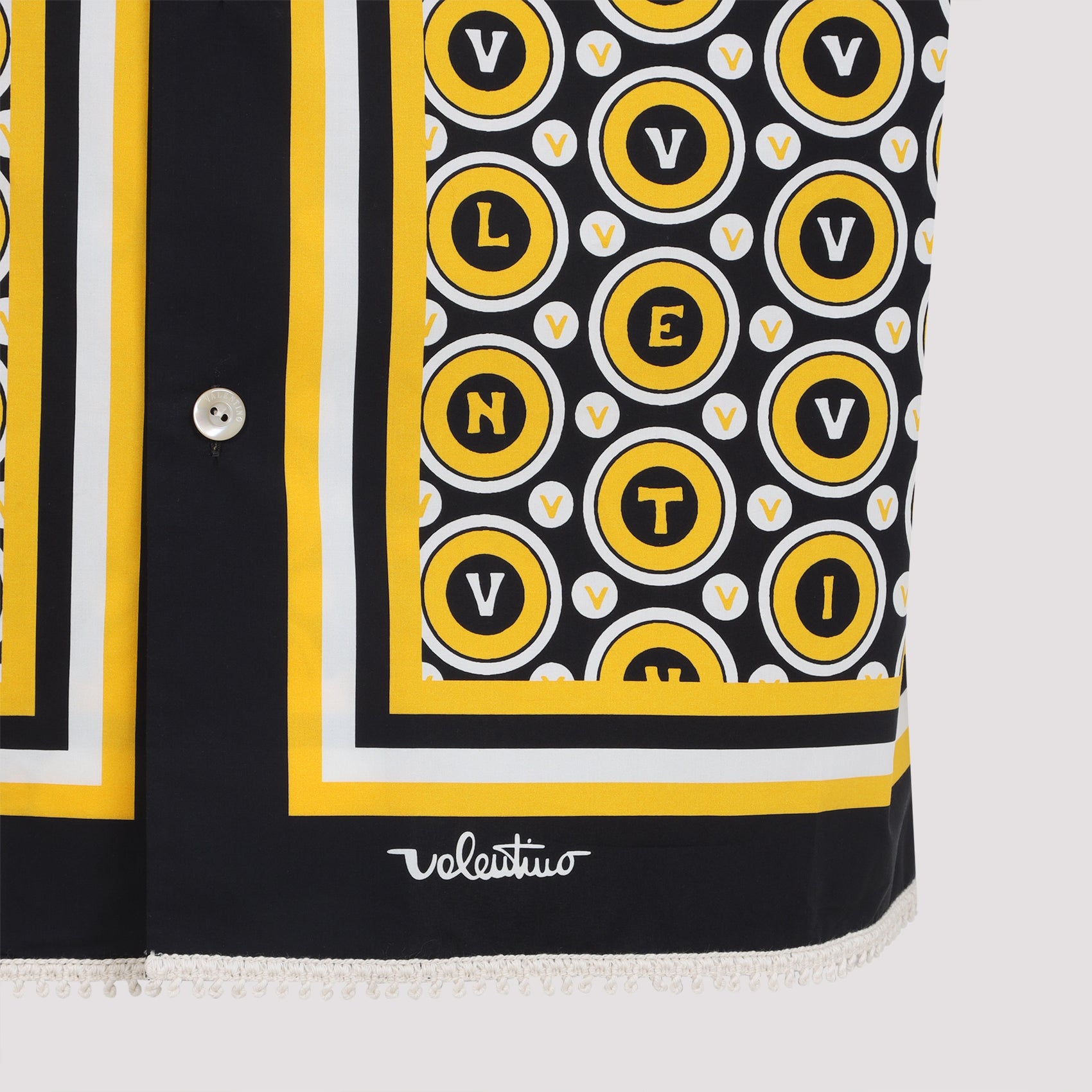 VALENTINO Men's Classic Bowling Shirt - FW25 Collection