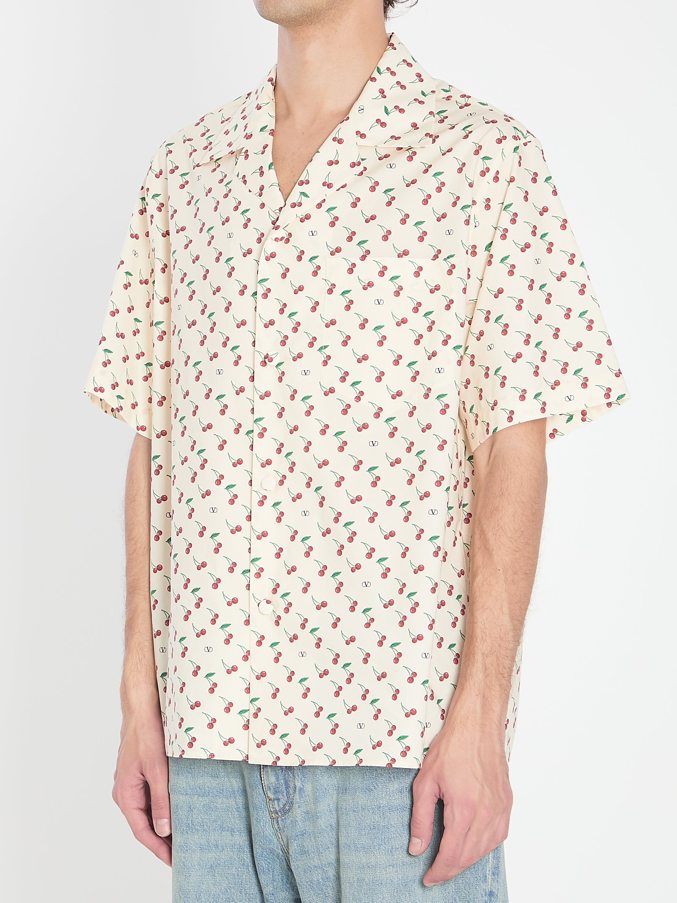 VALENTINO GARAVANI Bowling Cherryfic Shirt - Size 48 IT