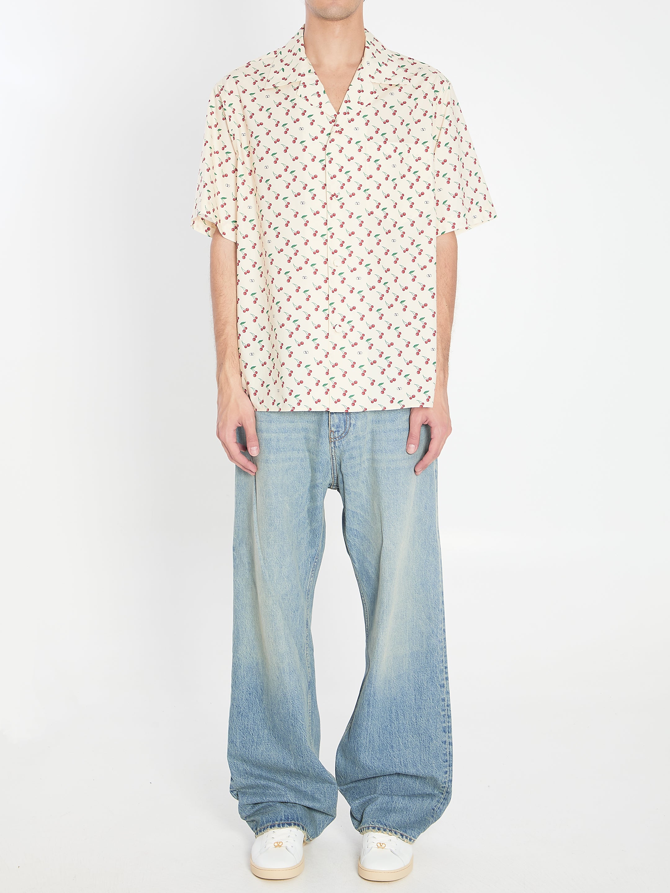 VALENTINO GARAVANI Bowling Cherryfic Shirt - Size 48 IT
