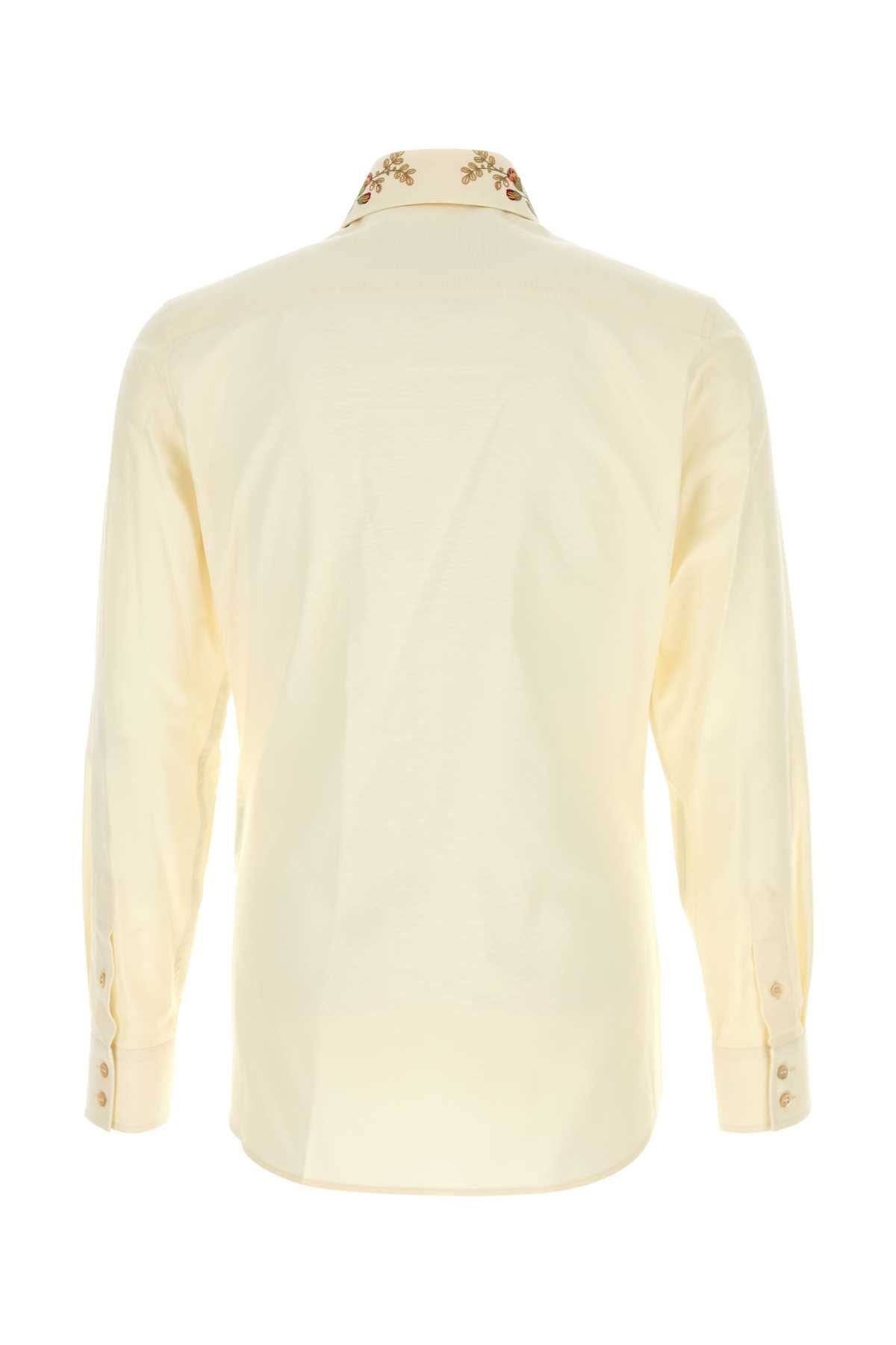 VALENTINO GARAVANI Cream Oxford Shirt for Men