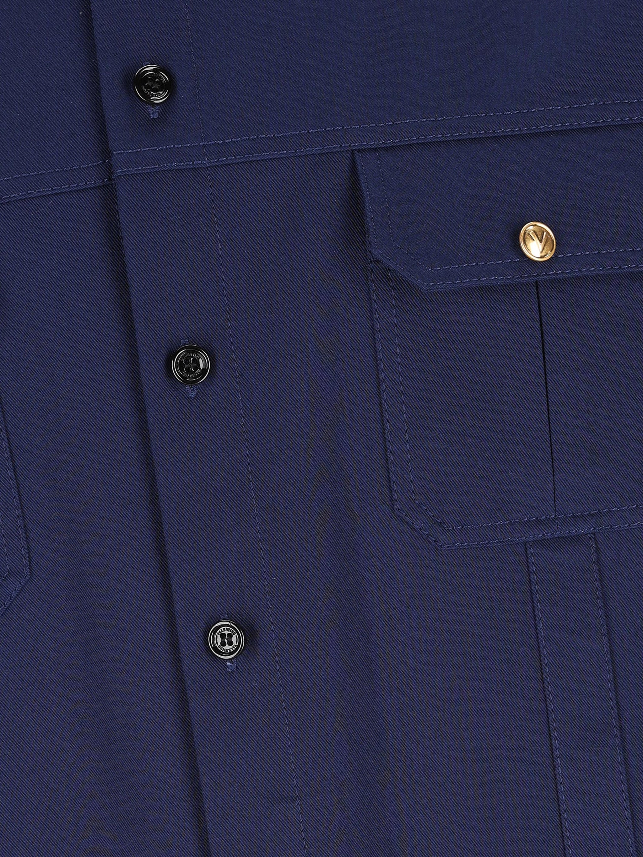 VALENTINO GARAVANI Cotton Jacket with Classic Collar for Men