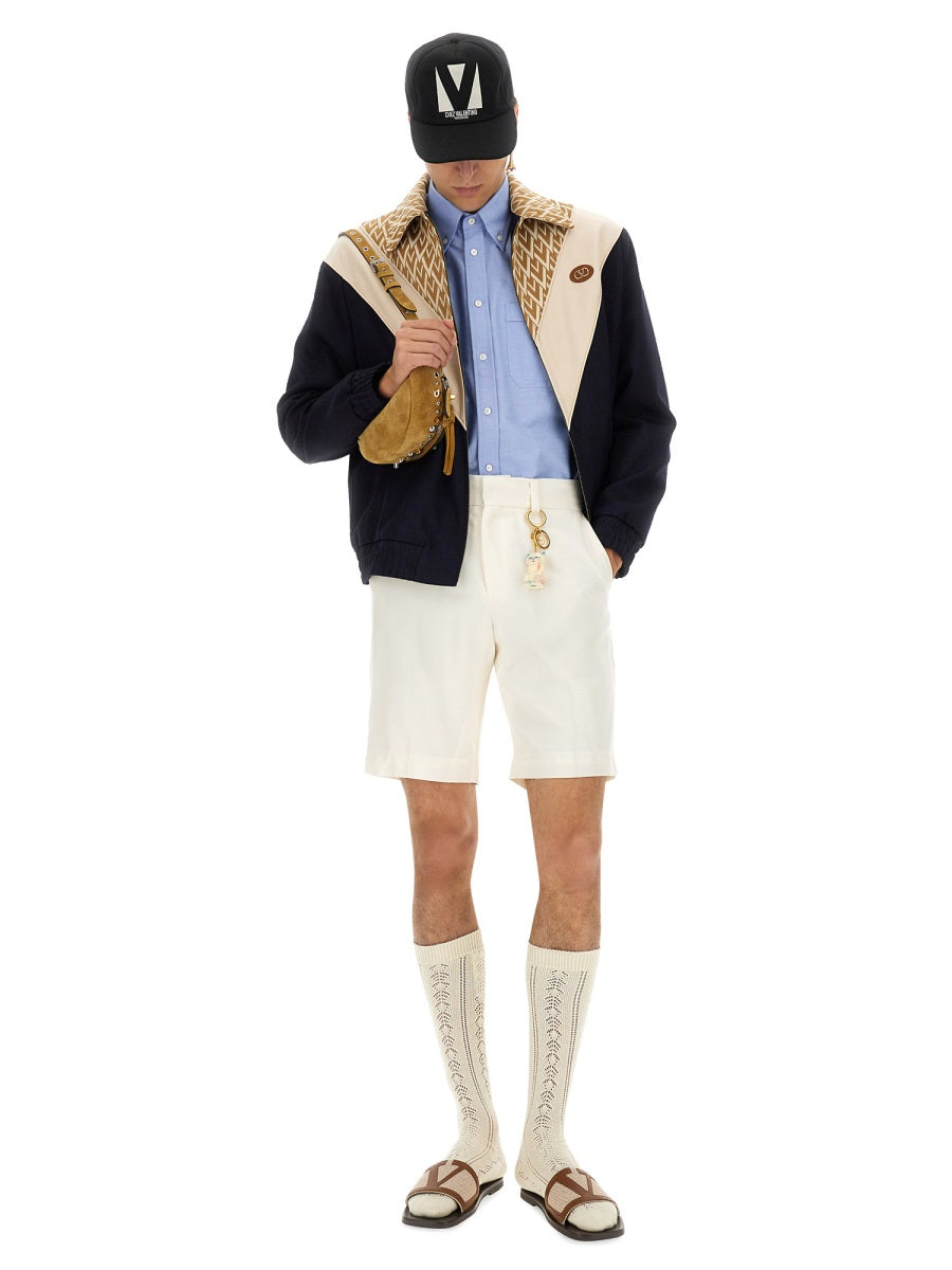 VALENTINO Multicolour Wool Sports Jacket for Men - FW25 Collection