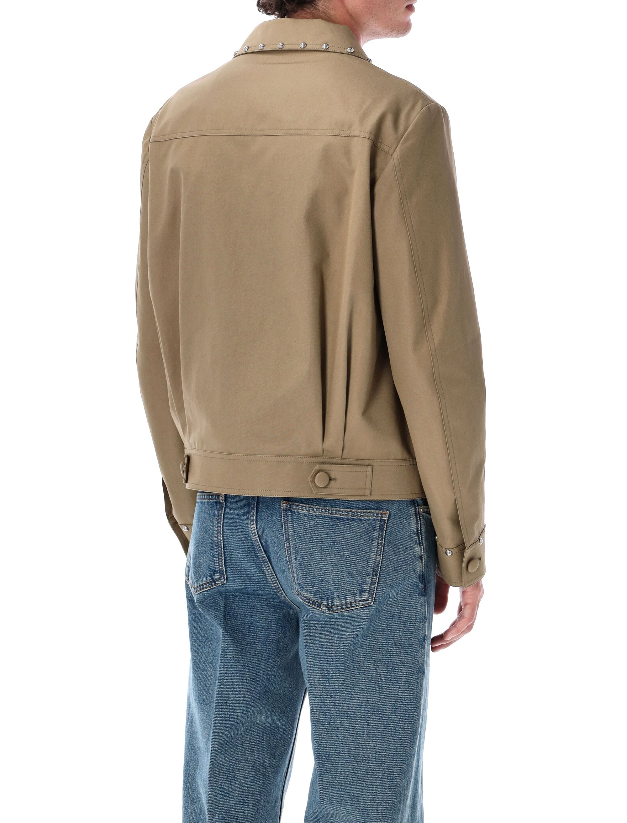 VALENTINO GARAVANI Men's Safari Jacket with Studded Details - Size 50