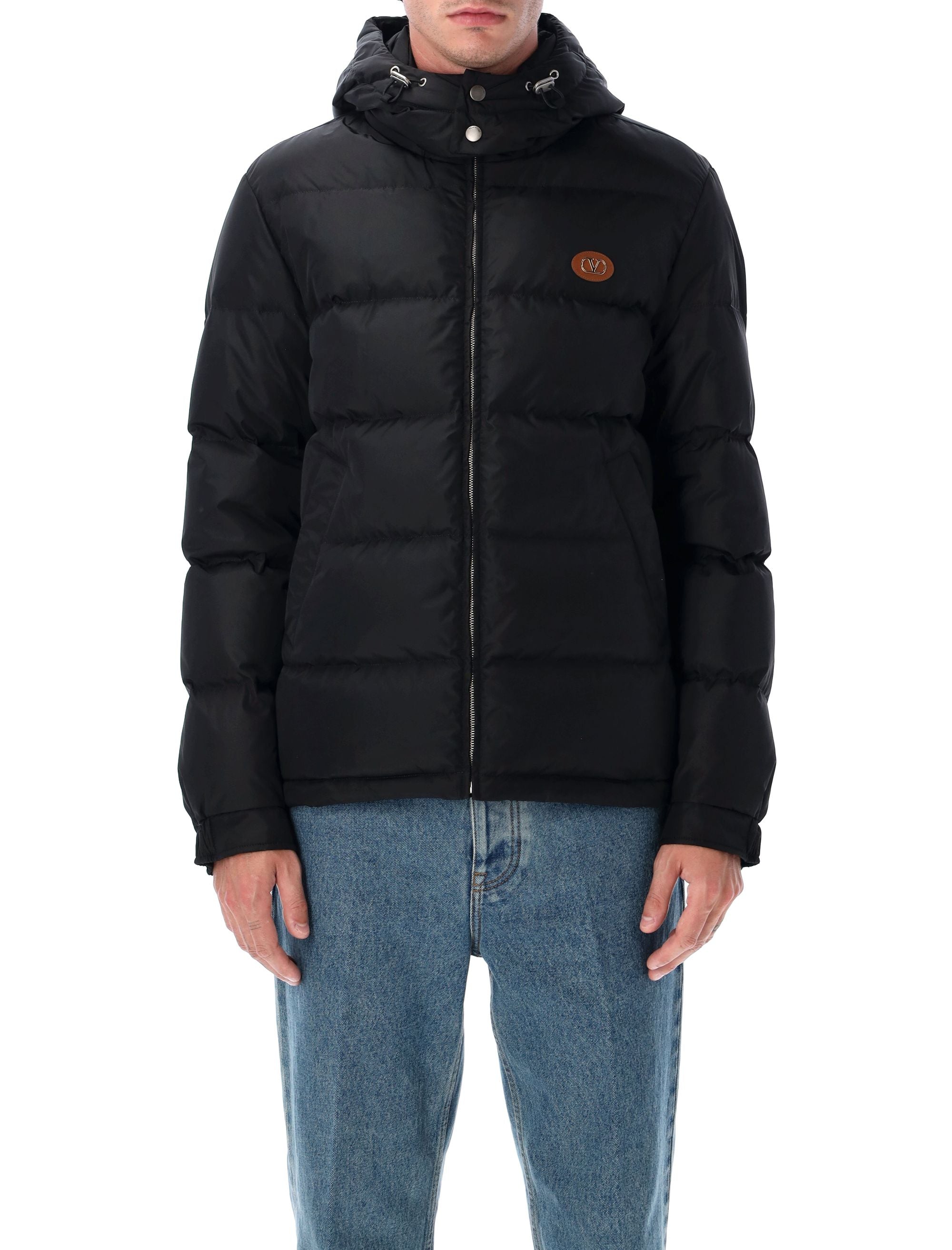 VALENTINO GARAVANI Hooded Down Jacket with VLogo Patch - Size 50