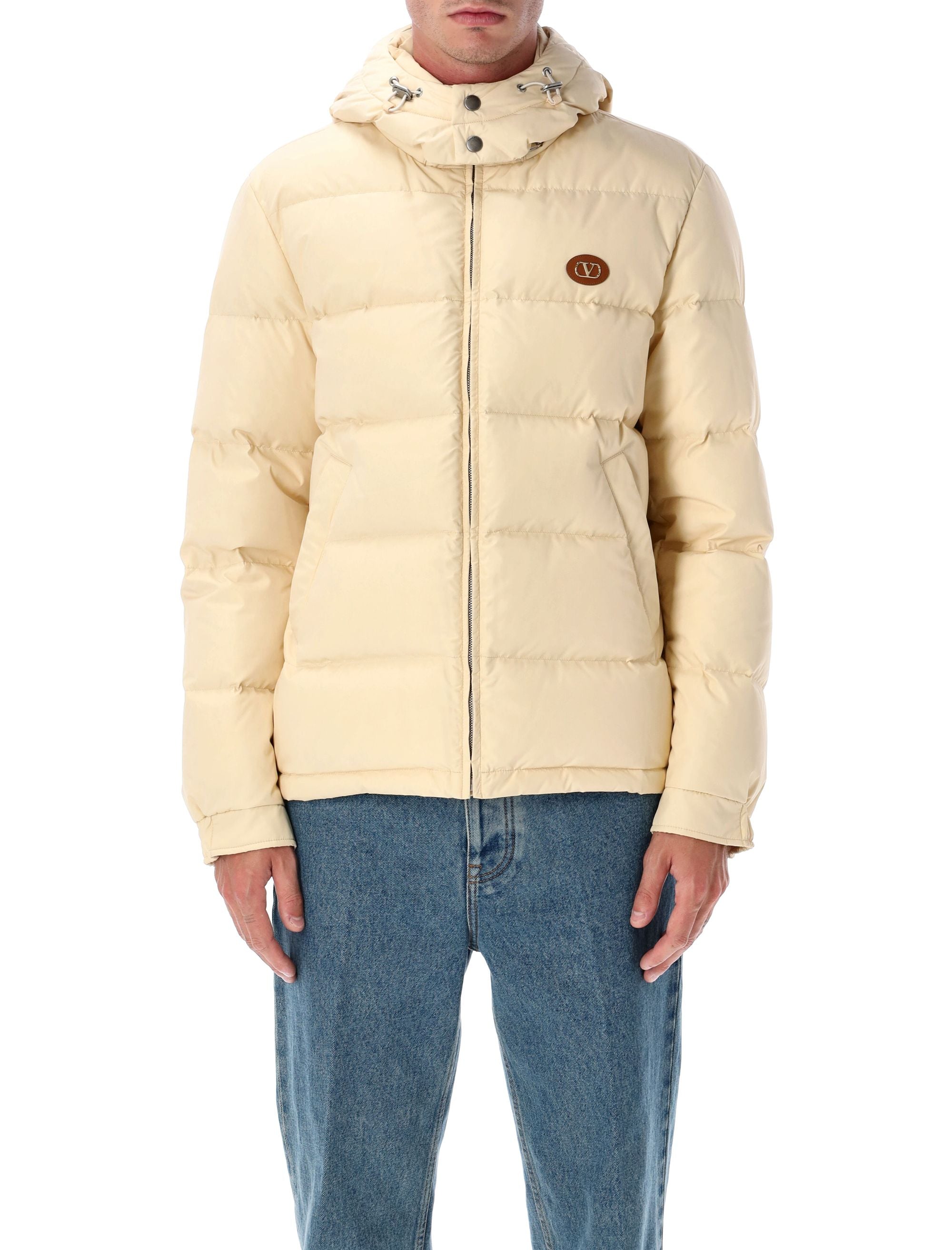VALENTINO GARAVANI Hooded Down Jacket with VLogo Patch - Size 50