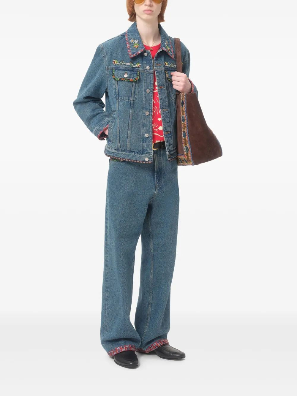 VALENTINO GARAVANI Embroidered Denim Jacket for Men - FW25