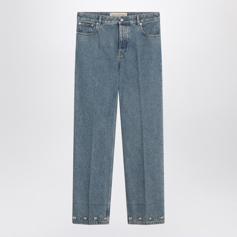 VALENTINO GARAVANI High-Waisted Jeans with Metal Details