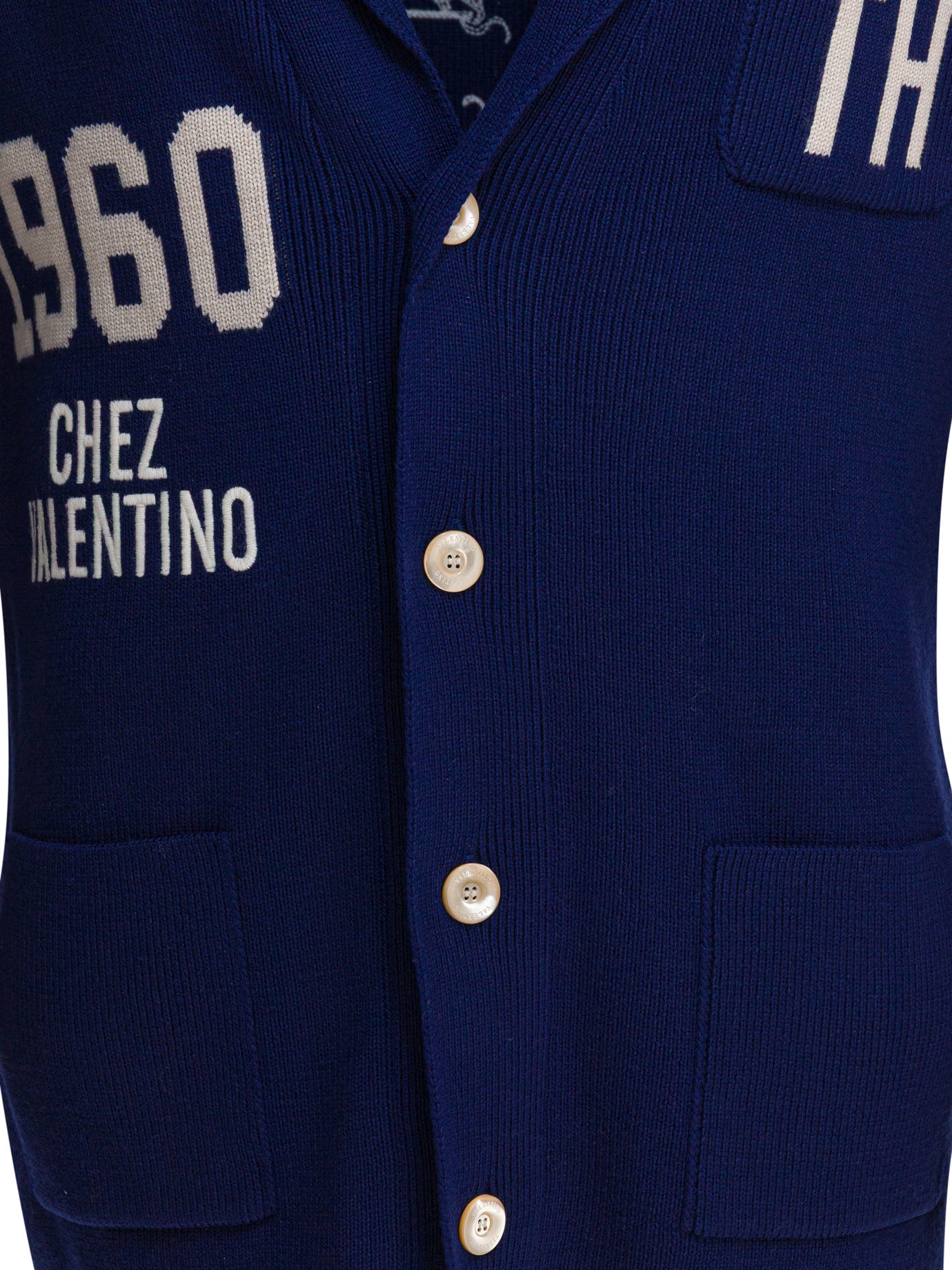 VALENTINO Regular Fit Cardigan with Long Sleeves