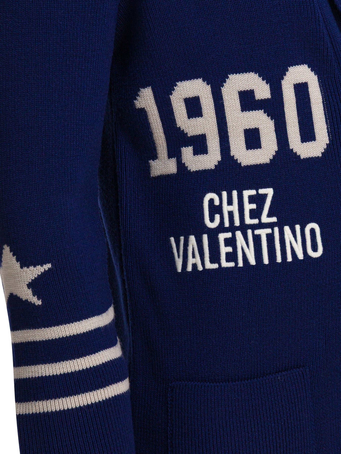 VALENTINO Regular Fit Cardigan with Long Sleeves