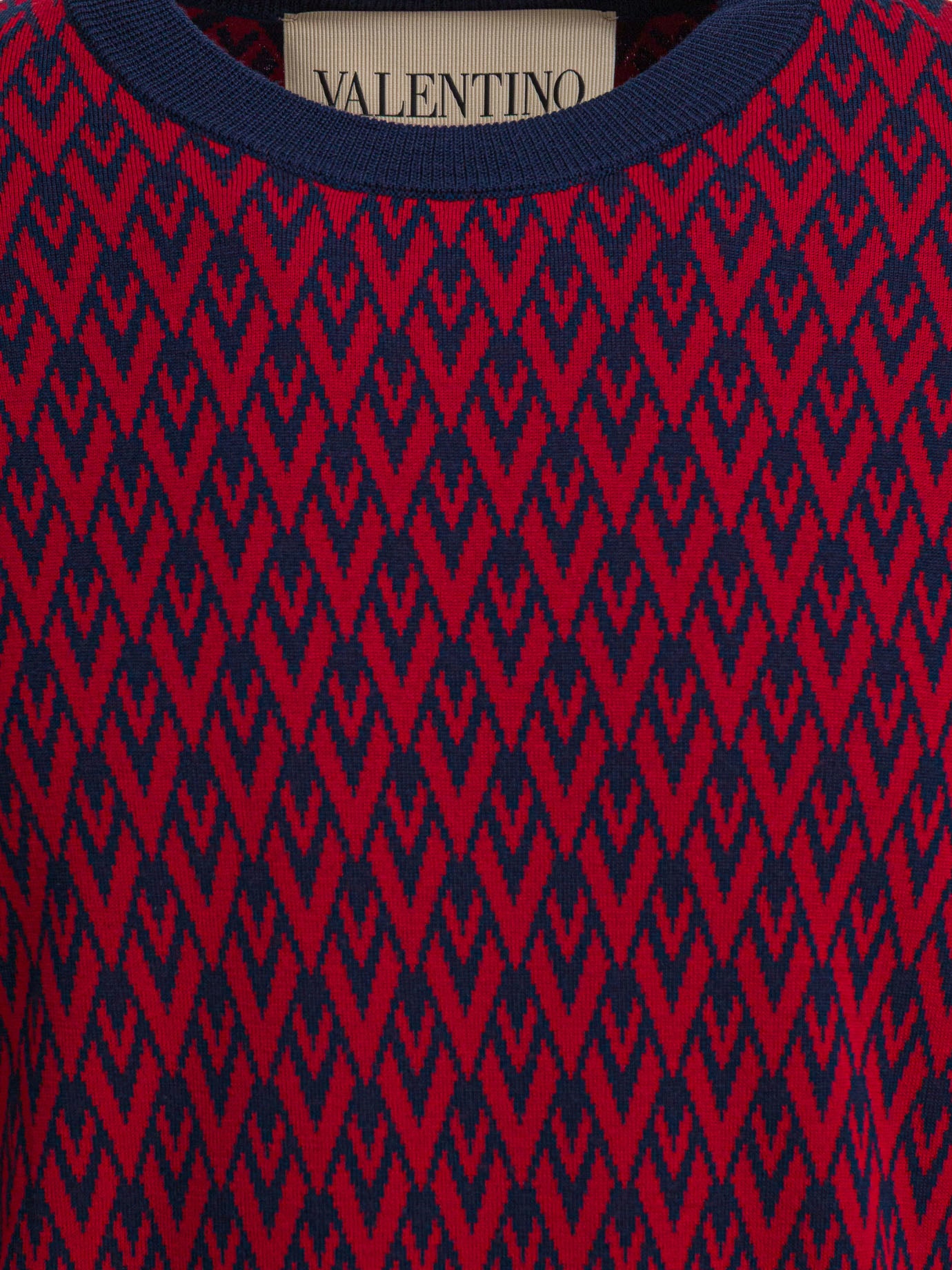 VALENTINO Men's Virgin Wool Knit Pullover