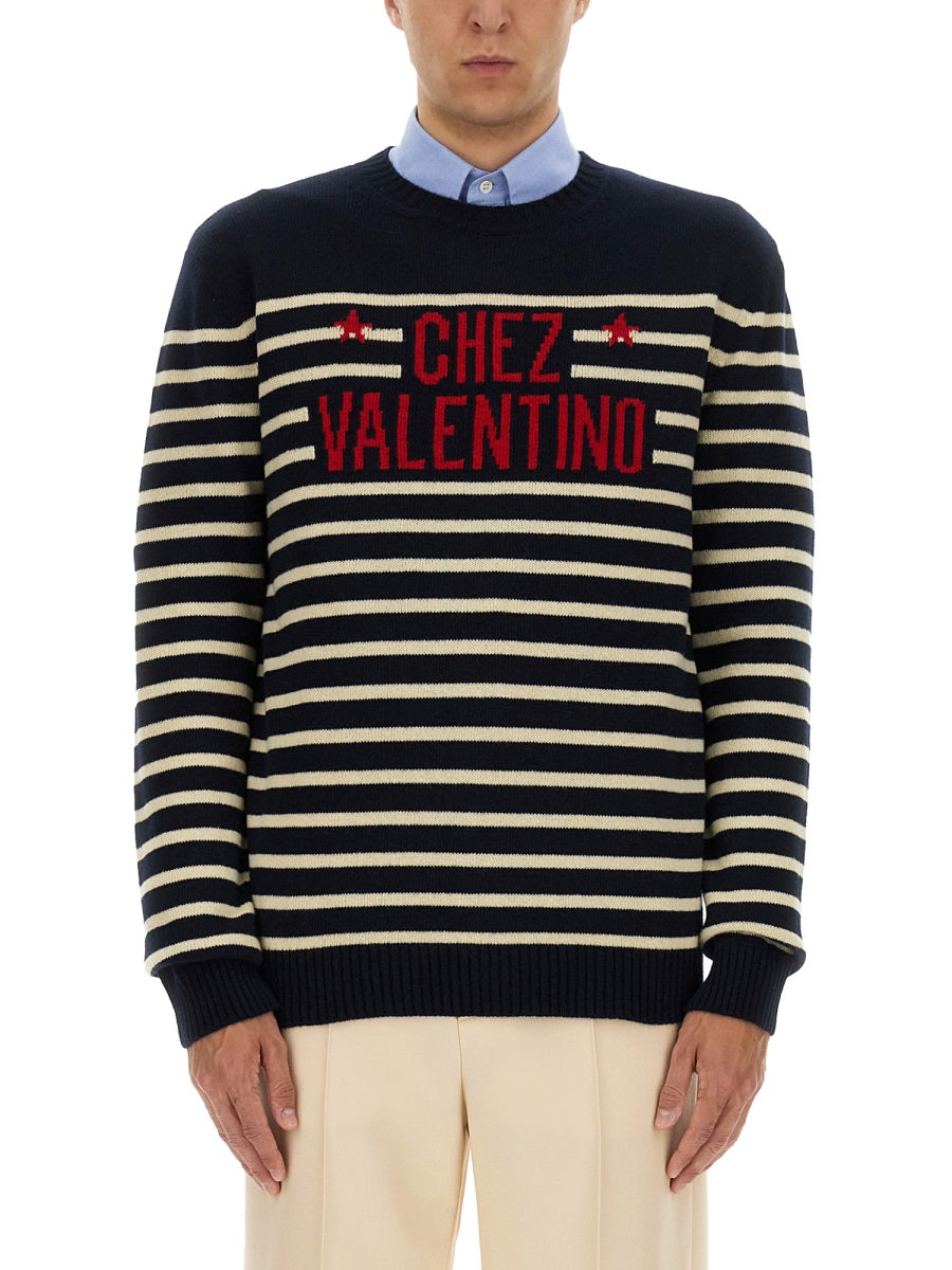 VALENTINO Multicolour Virgin Wool Sweater for Men - FW25 Edition