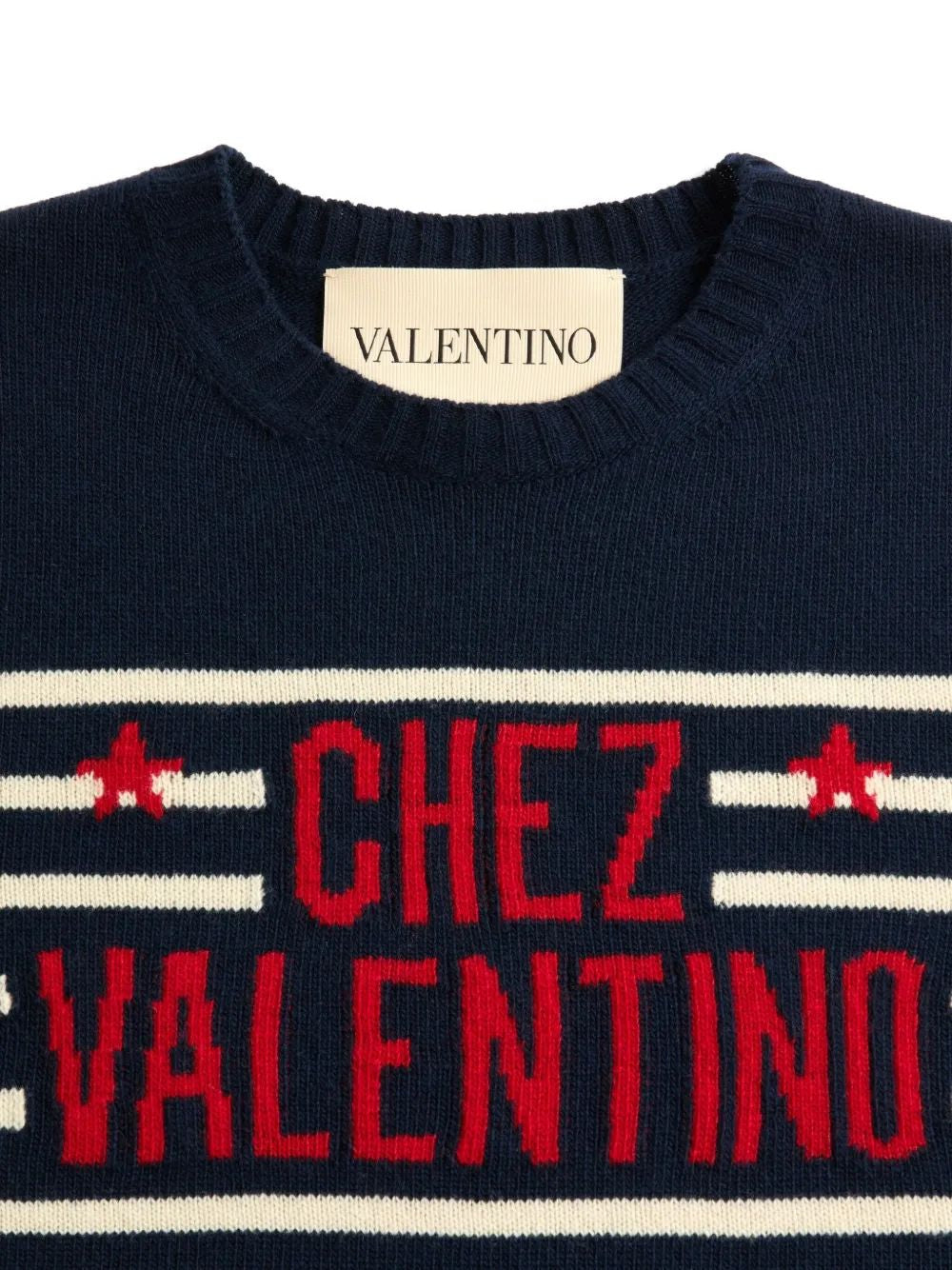 VALENTINO GARAVANI Regular Fit Jacquard Sweater - Size L
