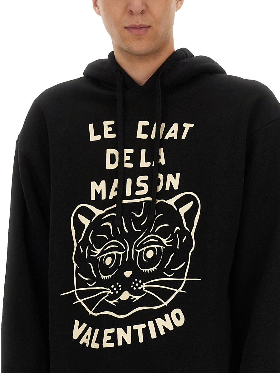 VALENTINO Classic Cotton Sweatshirt for Men - FW25 Collection