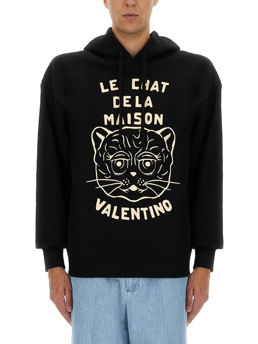 VALENTINO Classic Cotton Sweatshirt for Men - FW25 Collection