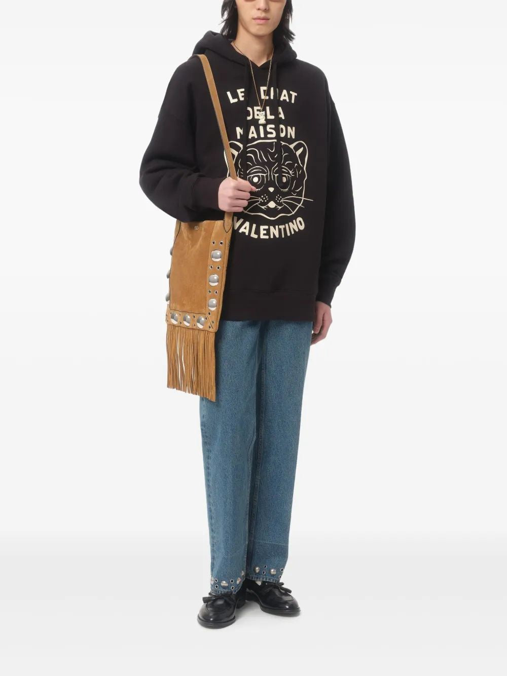 VALENTINO Men's Classic Graphic T-Shirt Sweatshirt - Le Chat