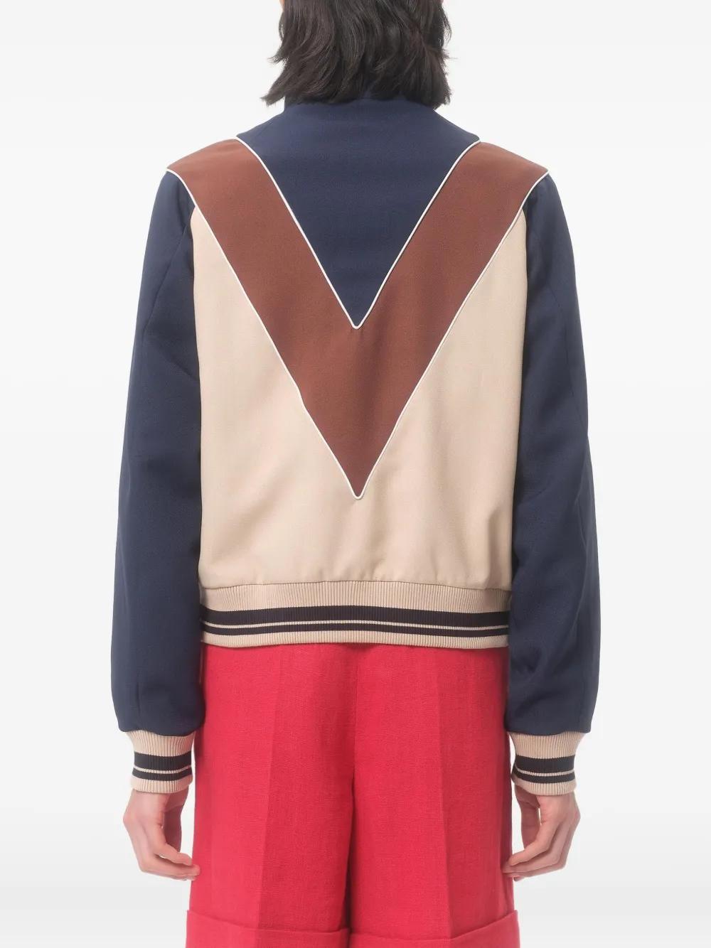VALENTINO Zip-Up Sweatshirt with Vlogo Patch - Regular Fit