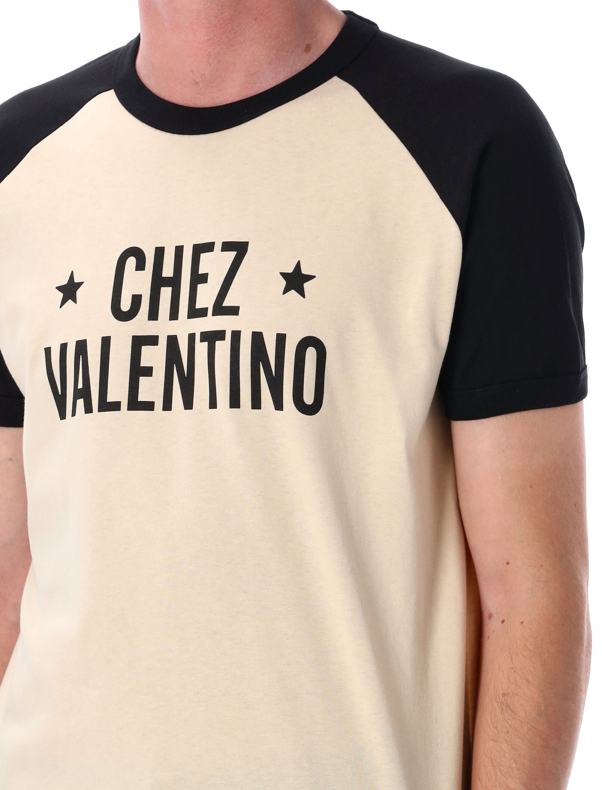 VALENTINO GARAVANI Regular Fit Round Neck T-Shirt with Print - Size M