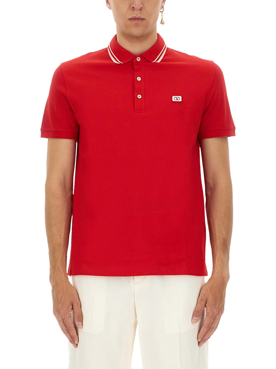 VALENTINO Classic Cotton Polo Shirt for Men - FW25